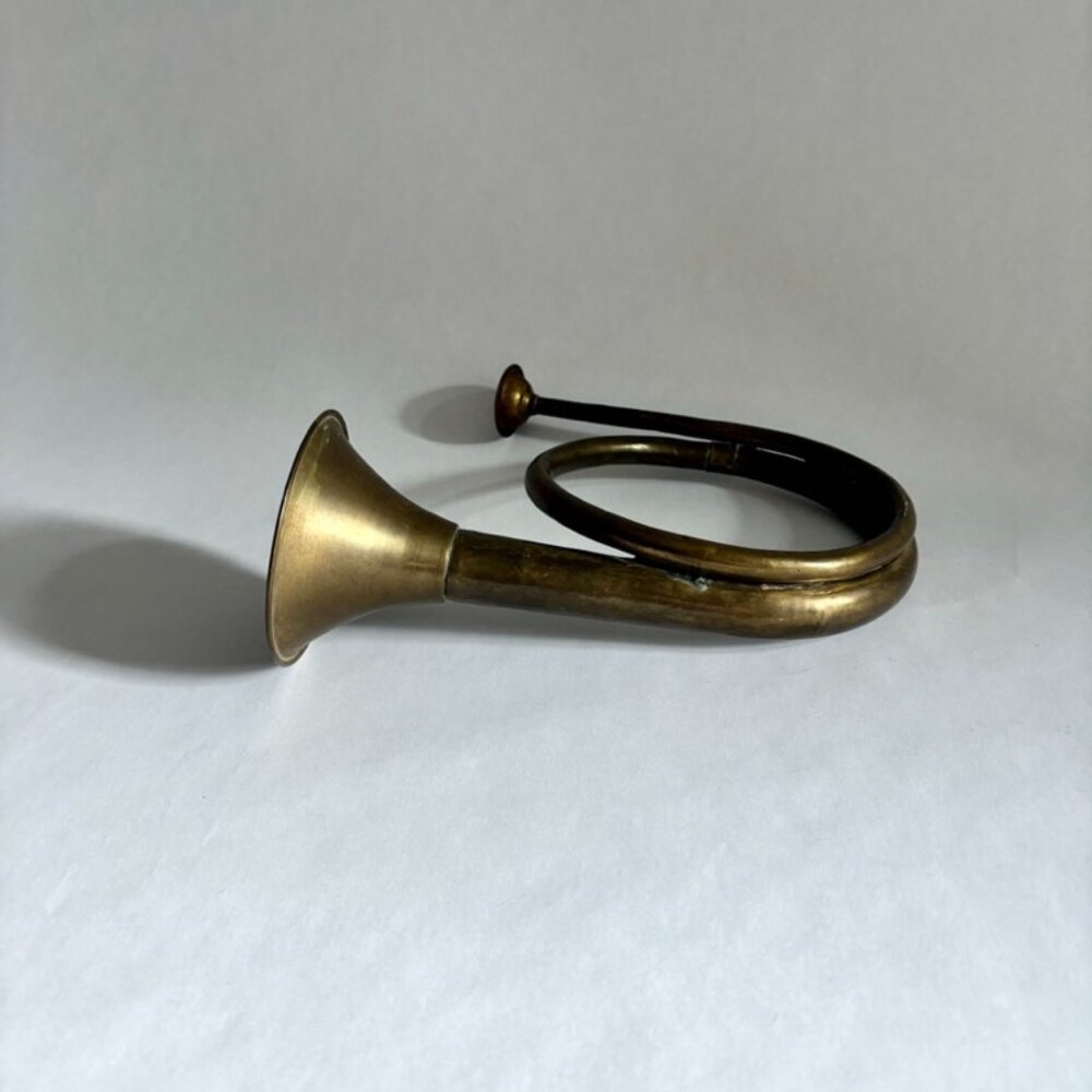Vintage Brass French Horn Fox Hunt Bugle Decor - Picture 5 of 6